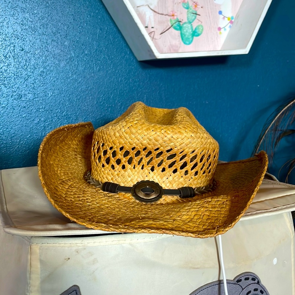 Stetson cowboy straw hat